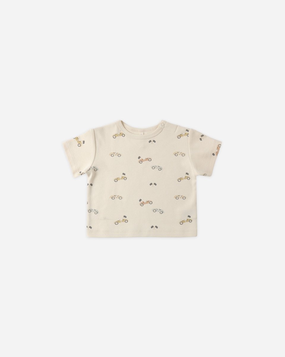 Boxy Tee || Race Car - Quincy Mae Tops sold by Rosebud & Jo