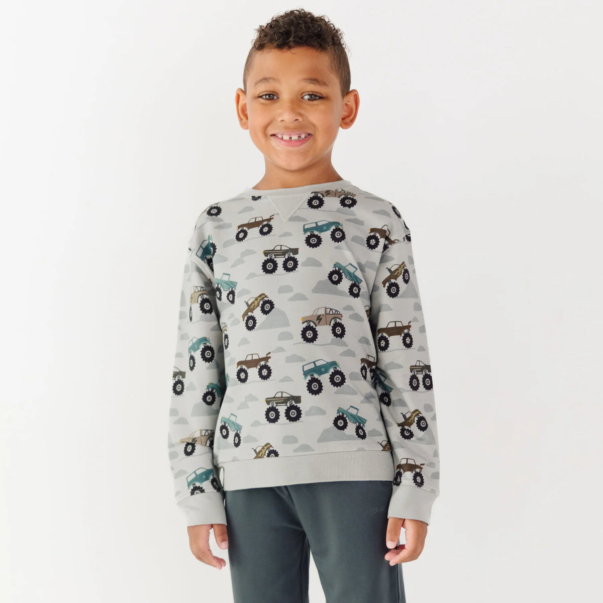 Monster Trucks Bamboo French Terry Pullover