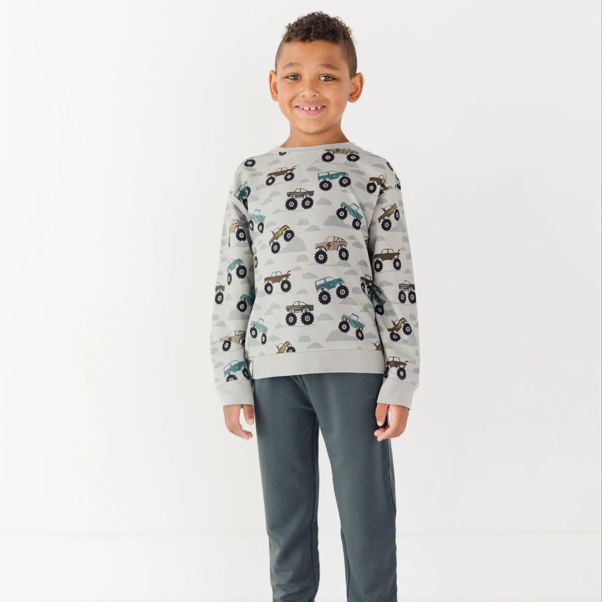 Monster Trucks Bamboo French Terry Pullover