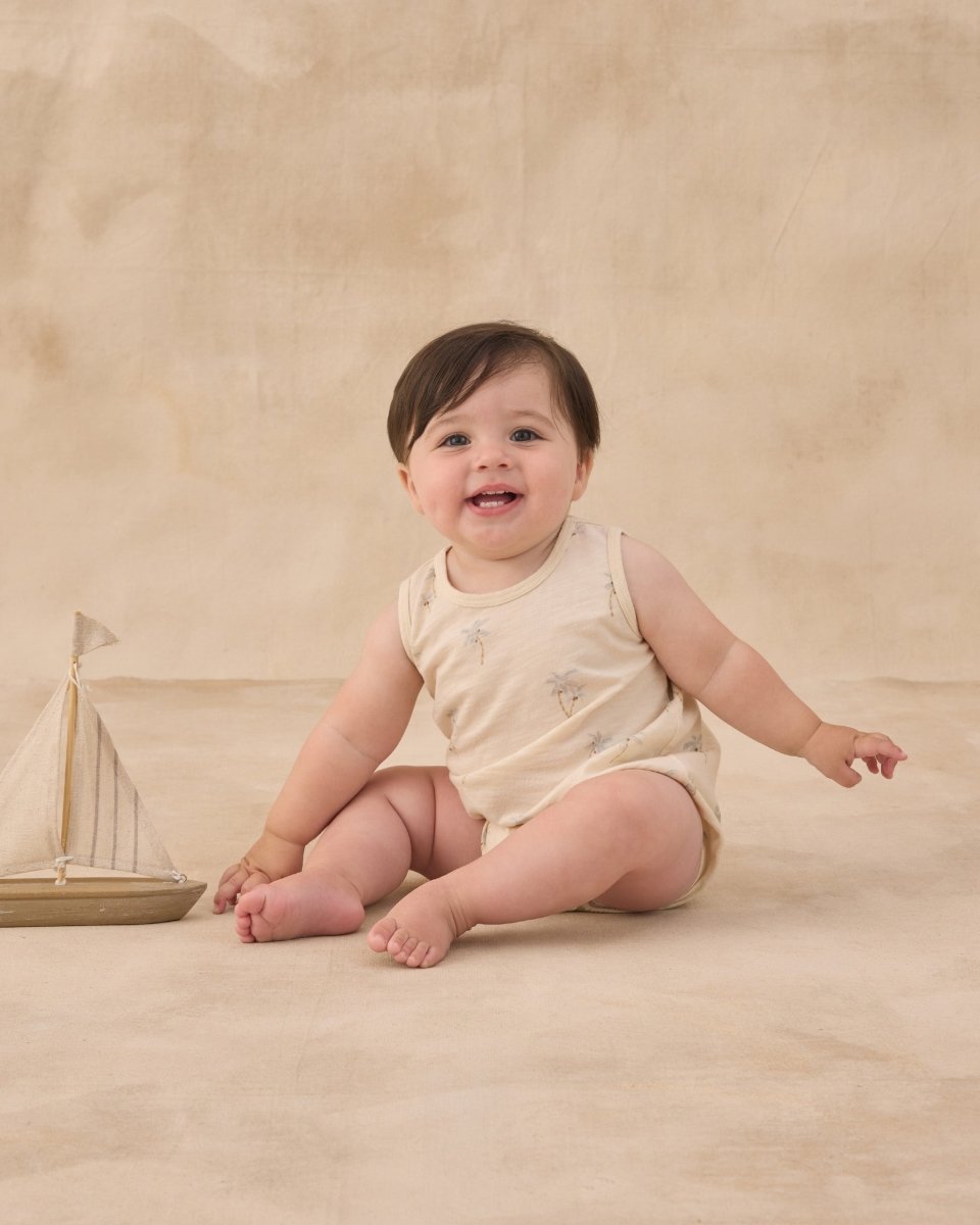 Bubble Onesie || Palms - Rylee + Cru Rompers & Jumpers sold by Rosebud & Jo