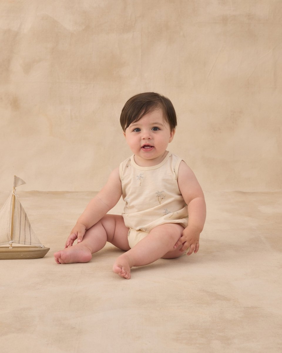 Bubble Onesie || Palms - Rylee + Cru Rompers & Jumpers sold by Rosebud & Jo