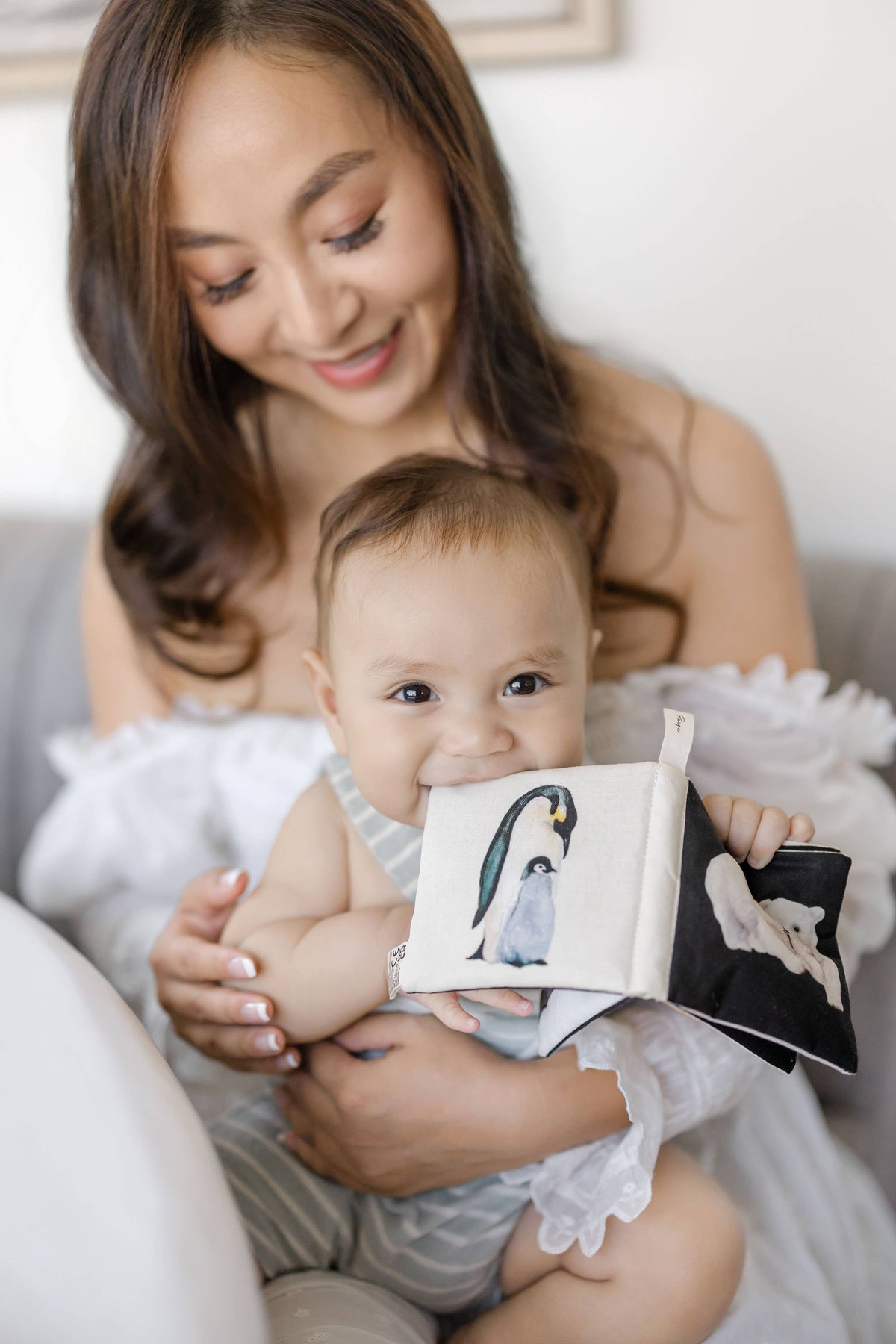 Organic Tummy Time Crinkle Book for Baby