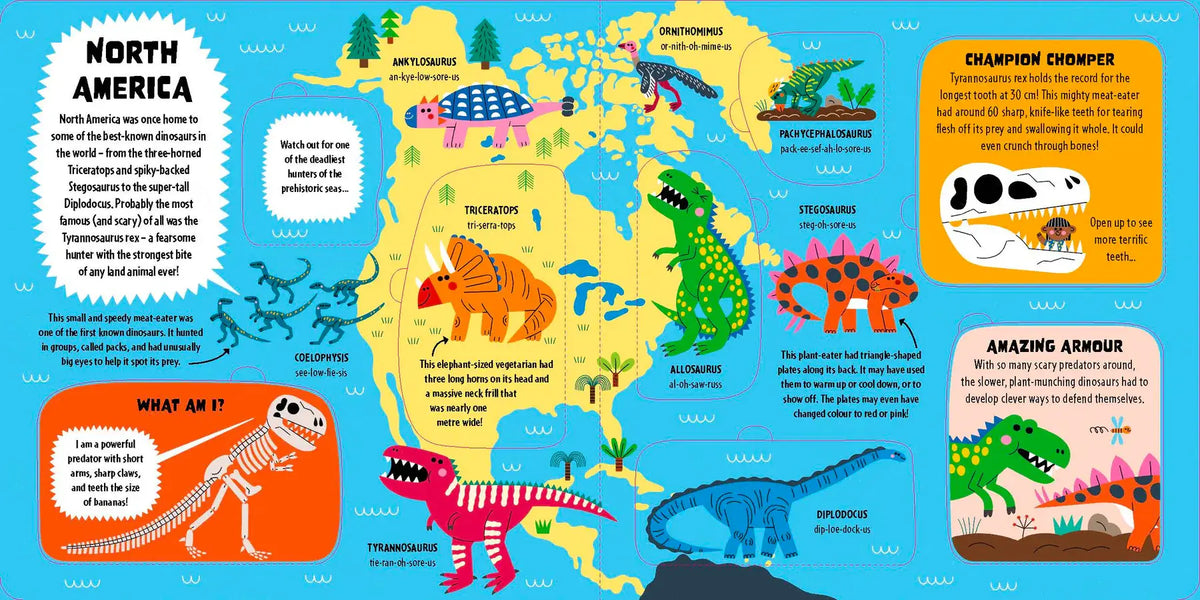 Lonely Planet Kids My First Lift the Flap Dinosaur Atlas