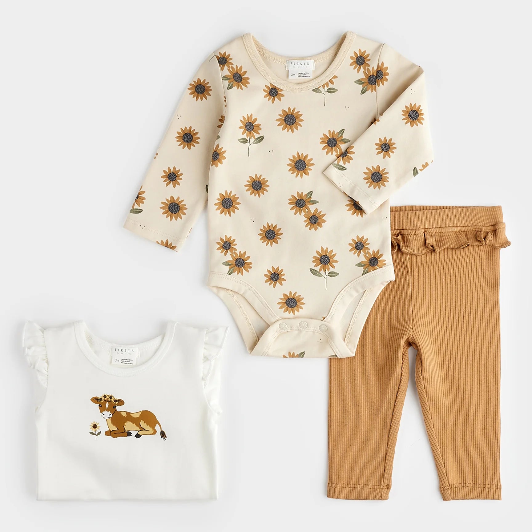 Calf and Sunflower 3-piece Set