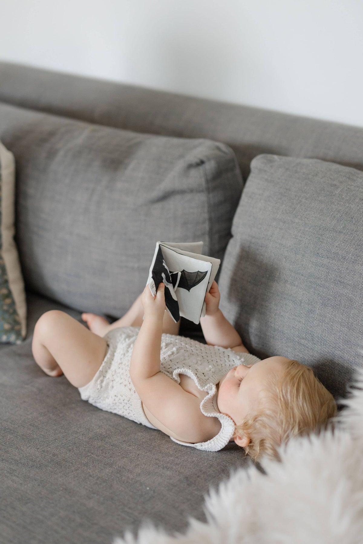 Organic Tummy Time Crinkle Book for Baby