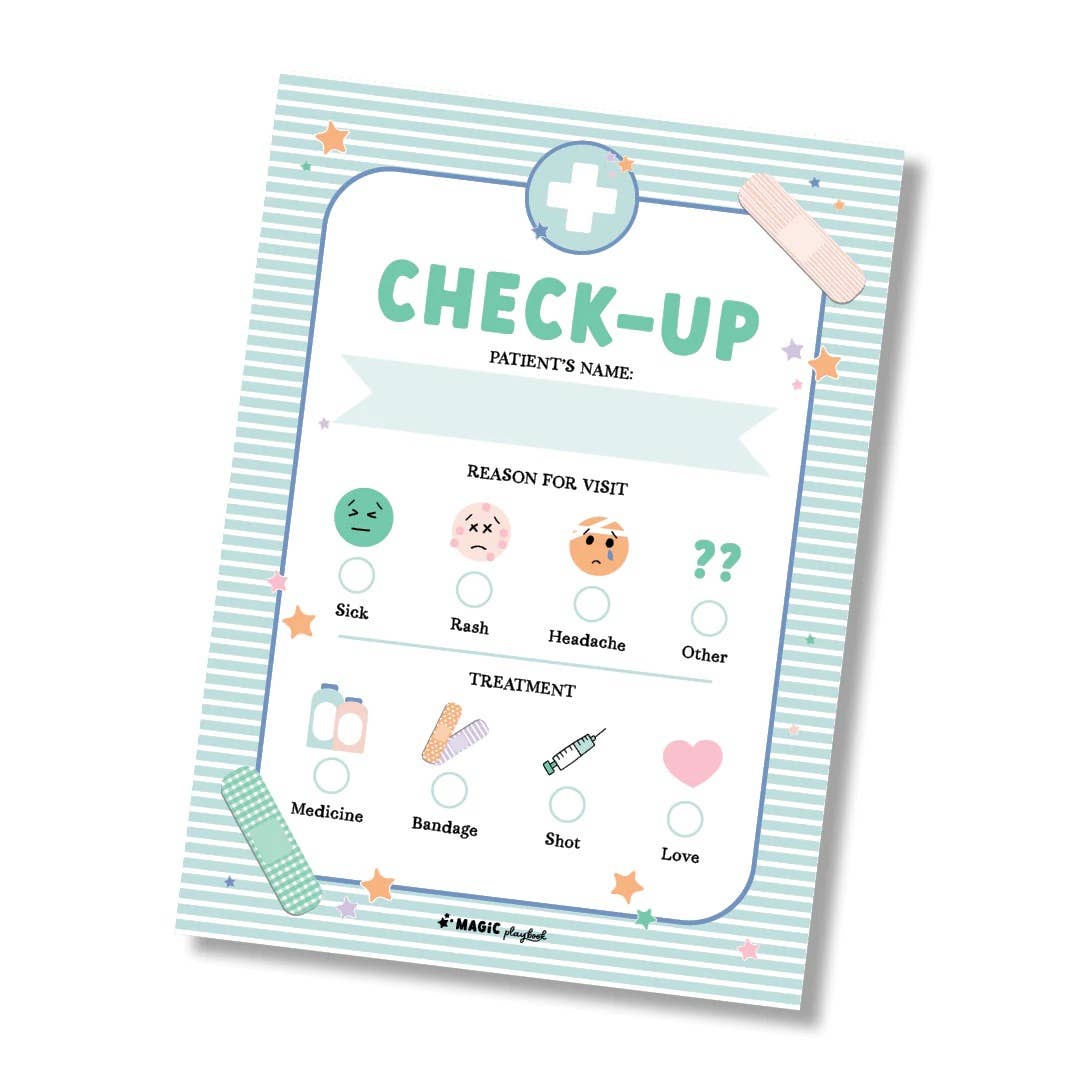 Check - up Notepad - MagicPlaybook Toys sold by Rosebud & Jo