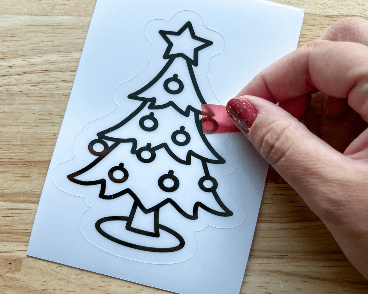 Christmas Tree Suncatcher Sticker Craft Kit Set for Kids - Calenlou Crafts Arts & Crafts sold by Rosebud & Jo