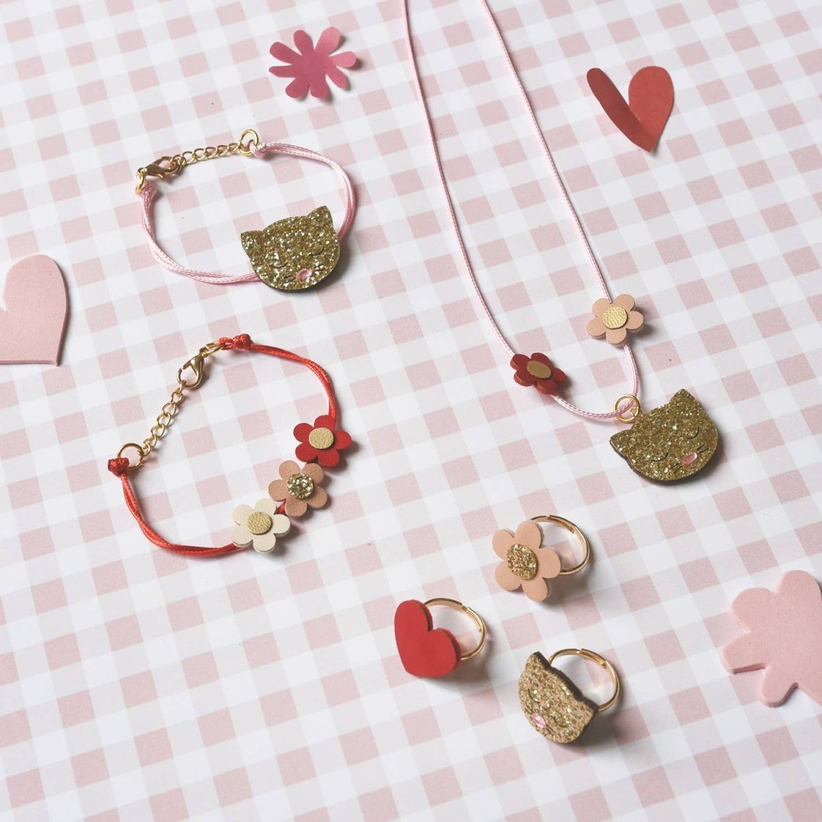 Clara Cat Ring Set - Rockahula Kids Jewelry sold by Rosebud & Jo