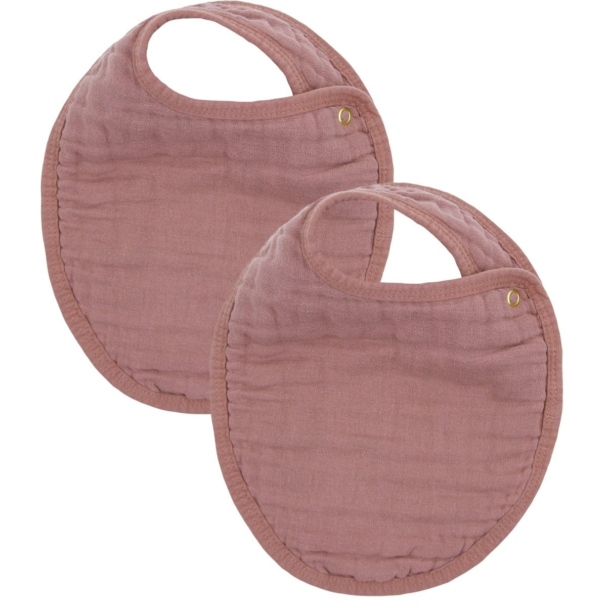 Cloud Muslin Bib 2 - Pack Set in Berry - Lou Lou & Company Bib sold by Rosebud & Jo