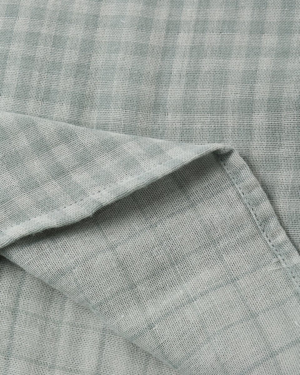 Collared Short Sleeve Shirt || Green Gingham - Rylee + Cru Tops sold by Rosebud & Jo