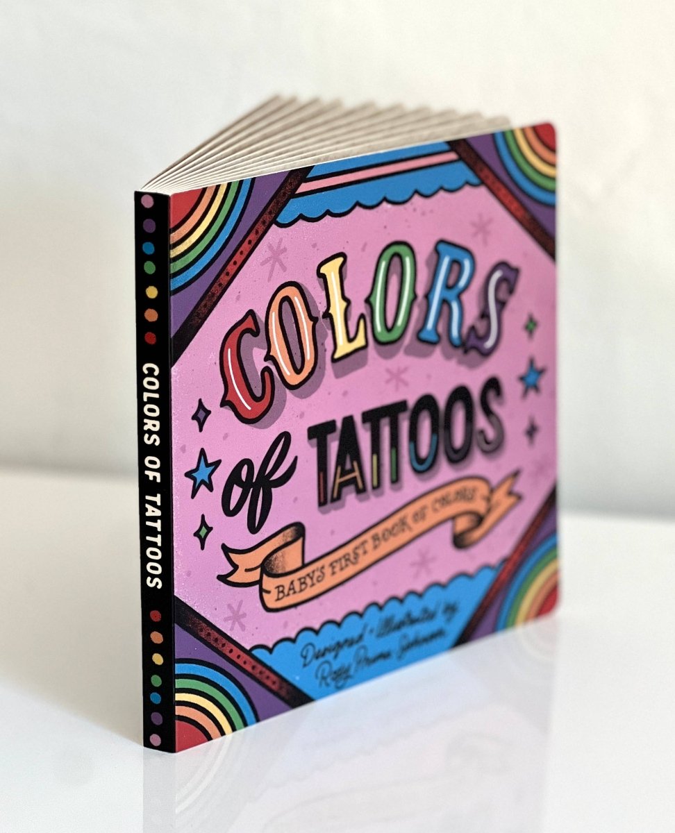 Colors of Tattoos - Kids Cool Board Book of Colors - Odd Bird Books sold by Rosebud & Jo