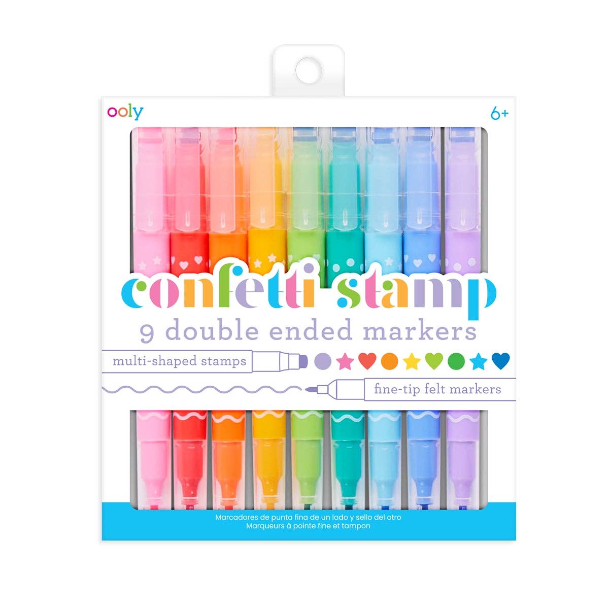 Confetti Stamp Double - Ended Markers - OOLY Art sold by Rosebud & Jo