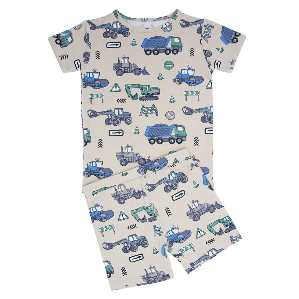 Construction Pajamas - Sweet Bamboo Baby & Toddler Clothing sold by Rosebud & Jo