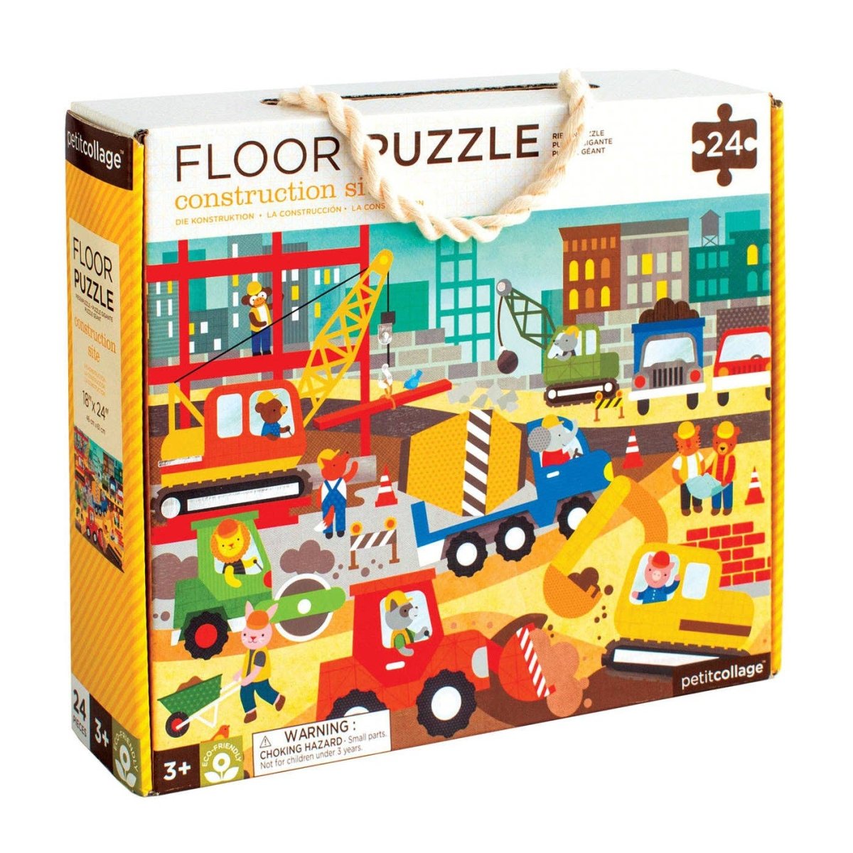 Construction Site 24-Piece Floor Puzzle - Chronicle Books Toys sold by Rosebud & Jo