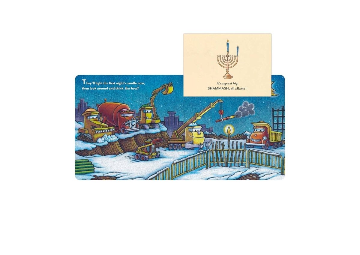 Construction Site Hanukkah Lights - Chronicle Books Book sold by Rosebud & Jo
