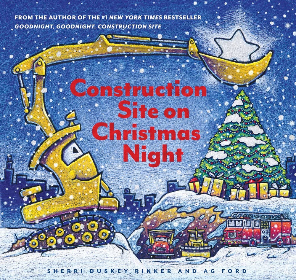 Construction Site on Christmas Night - Chronicle Books Book sold by Rosebud & Jo