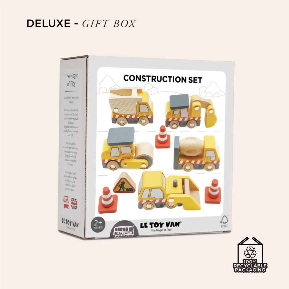 Construction Vehicle Set Wooden Trucks & Diggers - Le Toy Van, Inc. Toys sold by Rosebud & Jo
