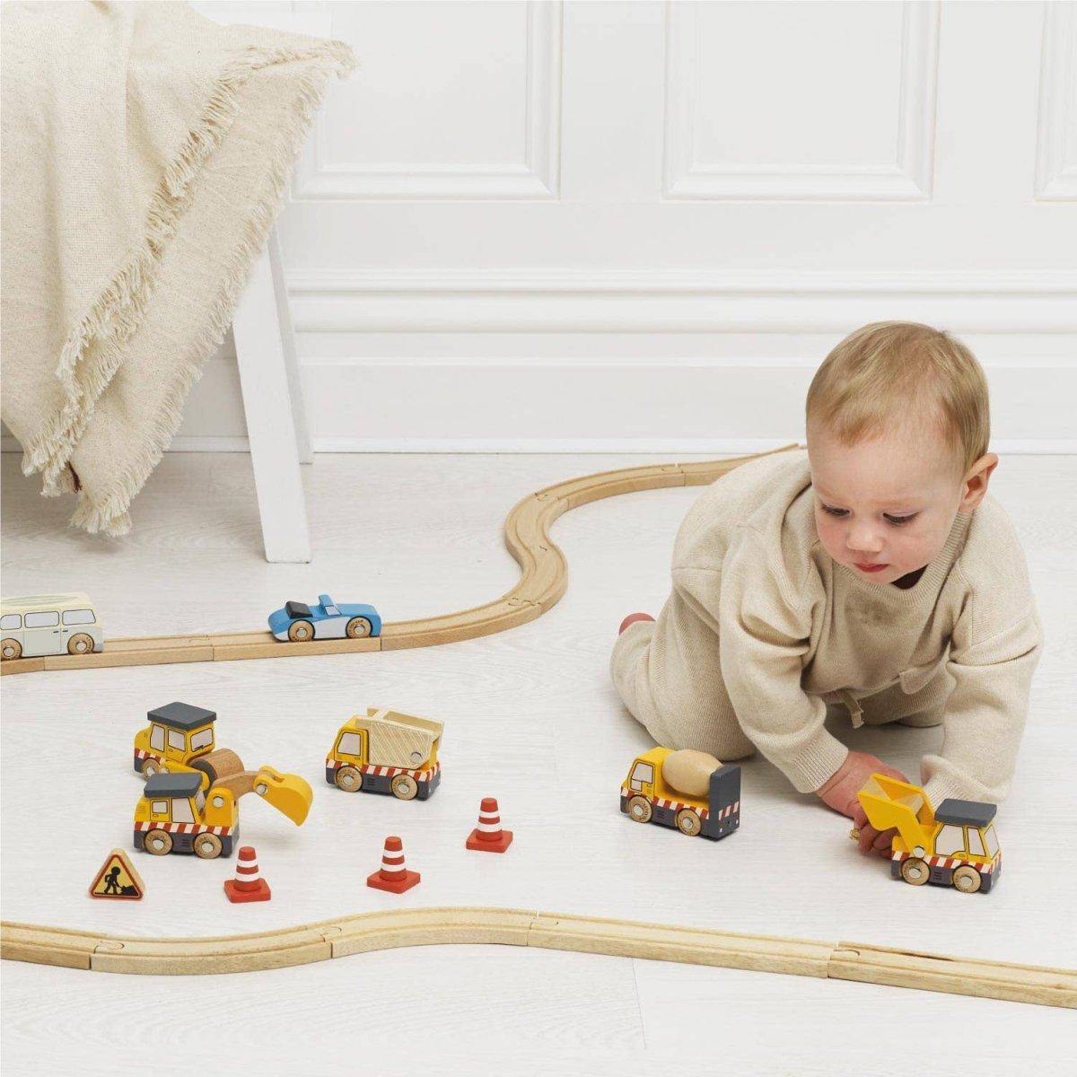 Construction Vehicle Set Wooden Trucks & Diggers - Le Toy Van, Inc. Toys sold by Rosebud & Jo