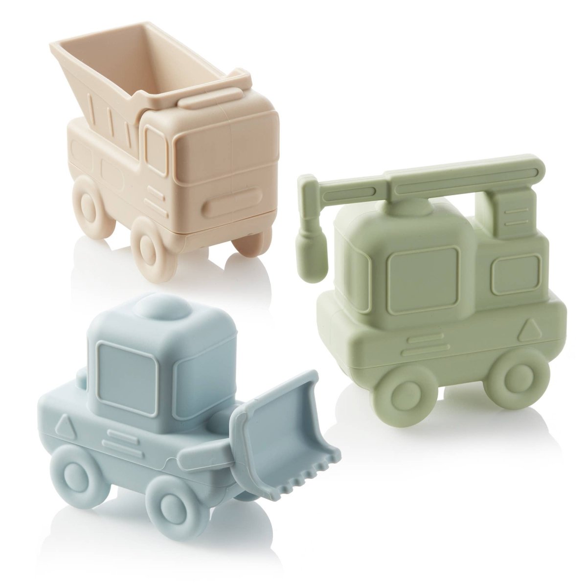 Construction Vehicles Mold - Free Silicone Bath Toy Set - Ali+Oli Bath Toy sold by Rosebud & Jo