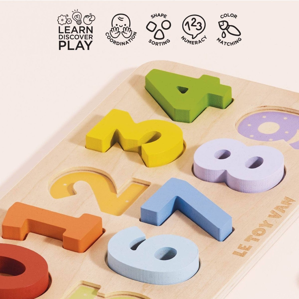 Counting Numbers Wooden Shape Sorter - Le Toy Van, Inc. Toys sold by Rosebud & Jo
