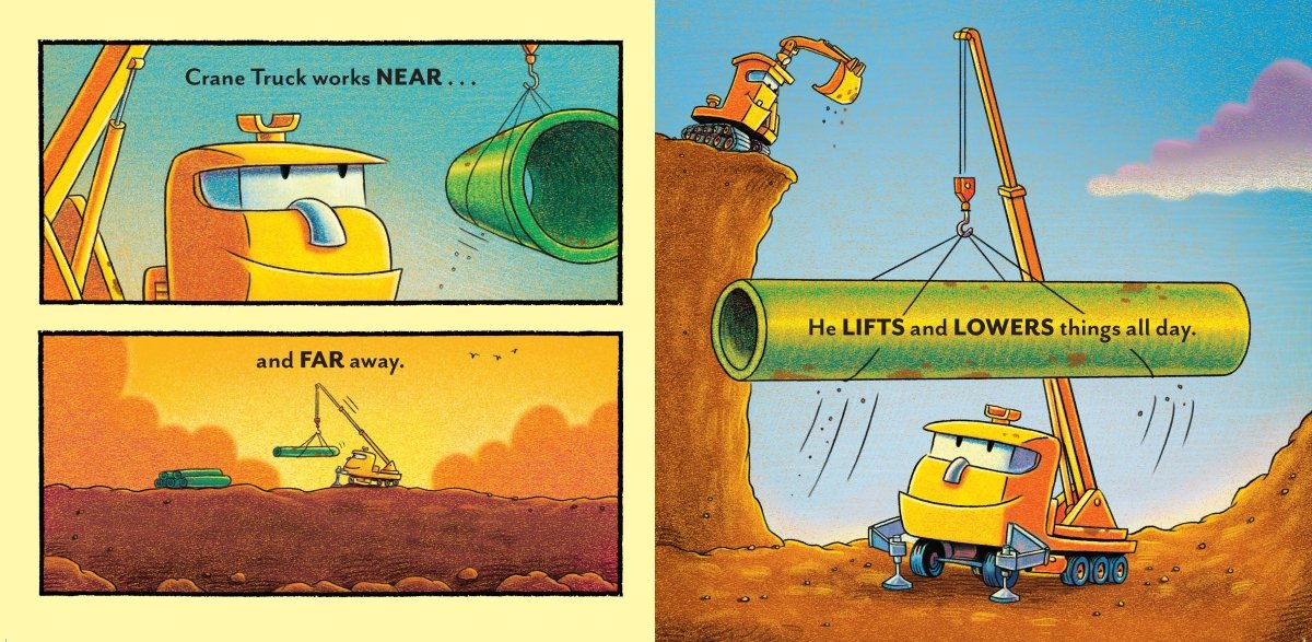 Crane Truck's Opposites - Chronicle Books Books sold by Rosebud & Jo