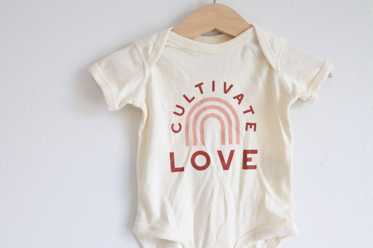 Cultivate Love Onesie - Polished Prints Baby & Toddler Clothing sold by Rosebud & Jo