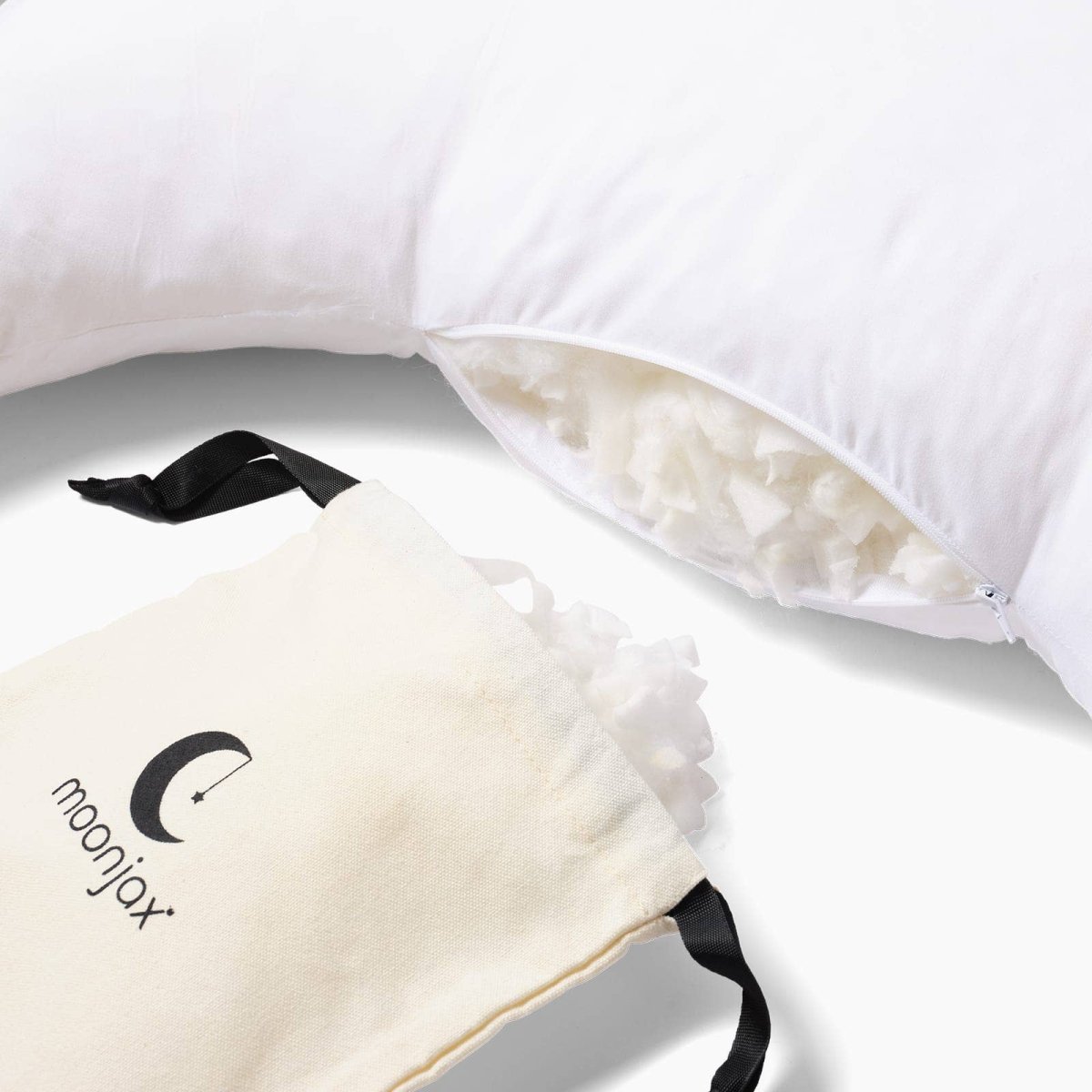 Customizable Support Pillow - Moonlight White - Moonjax Postpartum Essentials sold by Rosebud & Jo