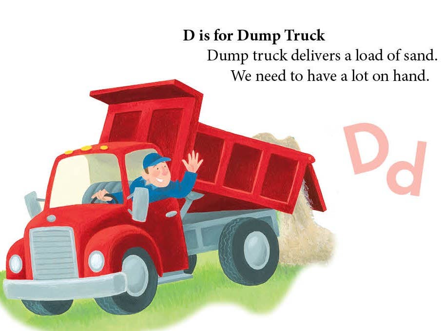 D is for Dump Truck Board Book - Sleeping Bear Press Books sold by Rosebud & Jo