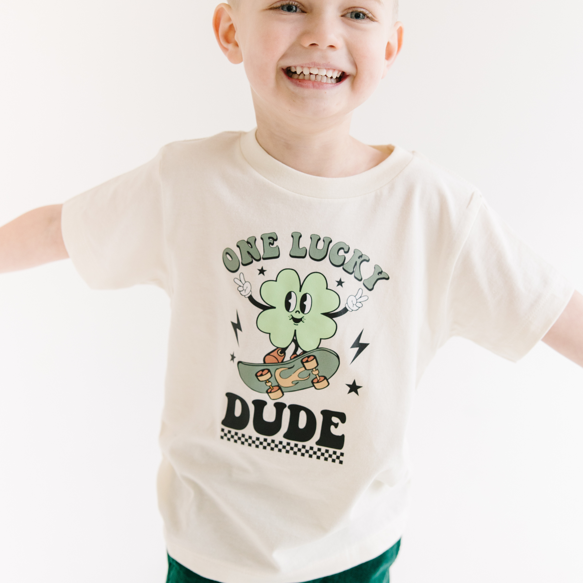 One Lucky Dude St. Patricks Day Kids Shirt