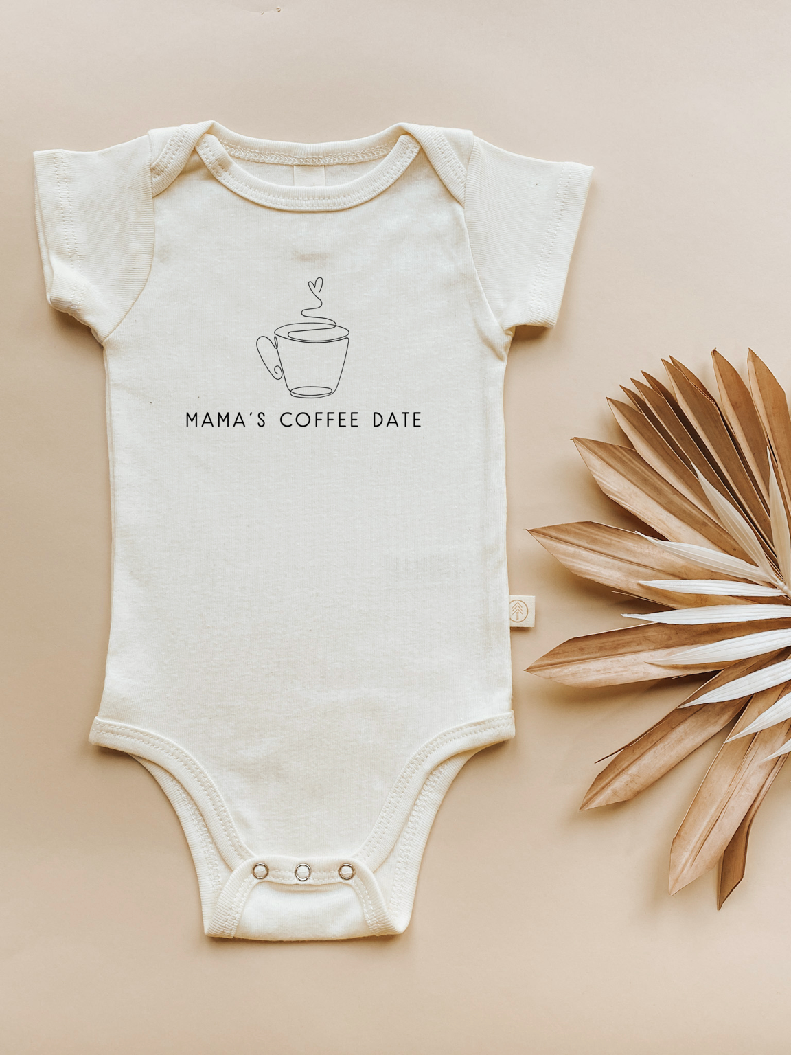 Mamas Coffee Date Organic Cotton Bodysuit