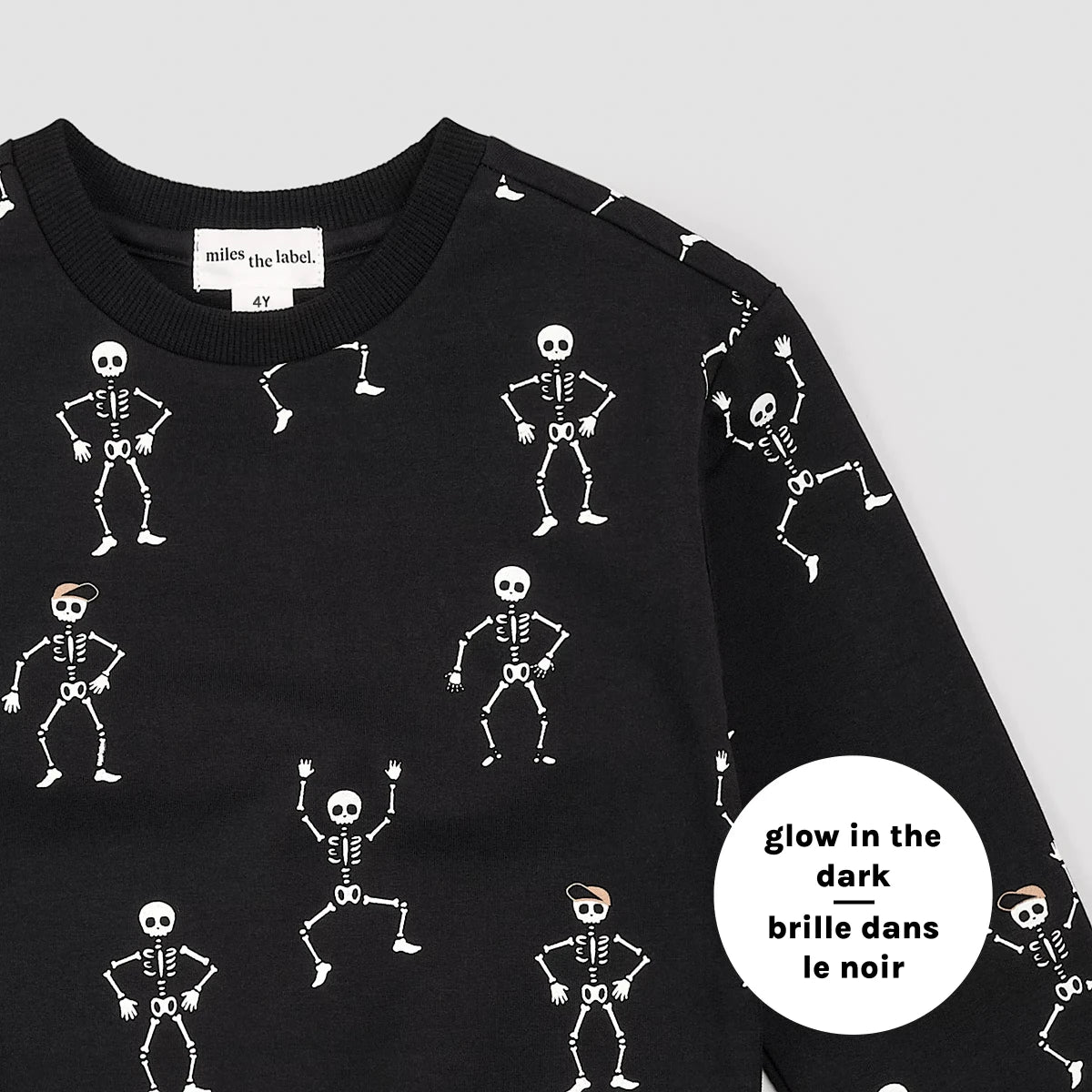 Dancing Glow-in-the-Dark Skeletons Sweatshirt - miles the label Baby & Toddler Clothing sold by Rosebud & Jo