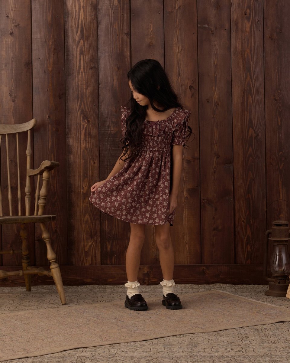 Dillon Dress Iris Mullberry - Rylee + Cru Dresses sold by Rosebud & Jo