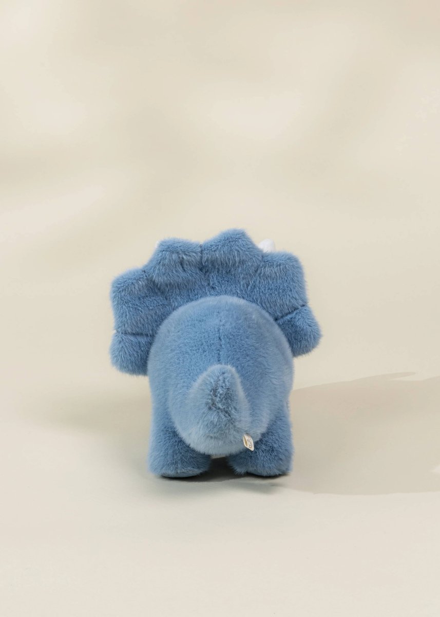Dino Plush Toy - Blue Triceratop - Coco Village Stuffed Animals sold by Rosebud & Jo