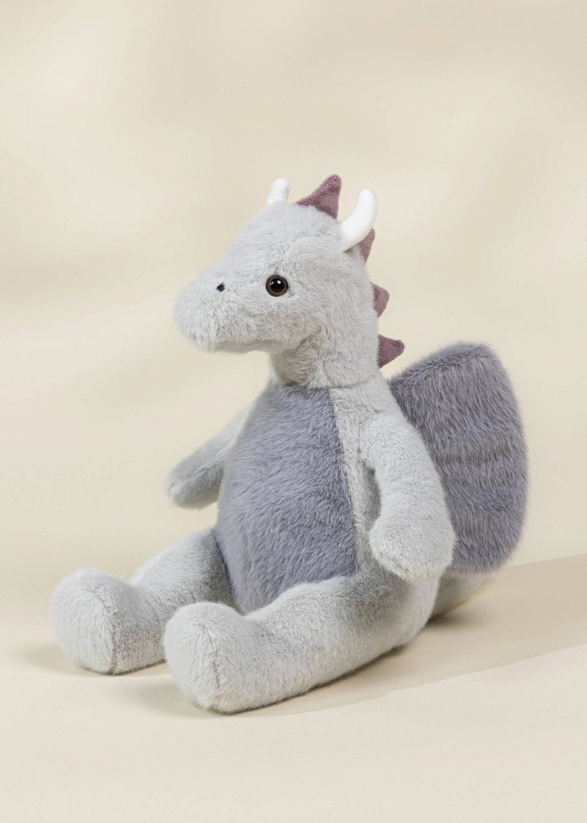 Dino Plush Toy - Grey Dragon - Coco Village Stuffed Animals sold by Rosebud & Jo