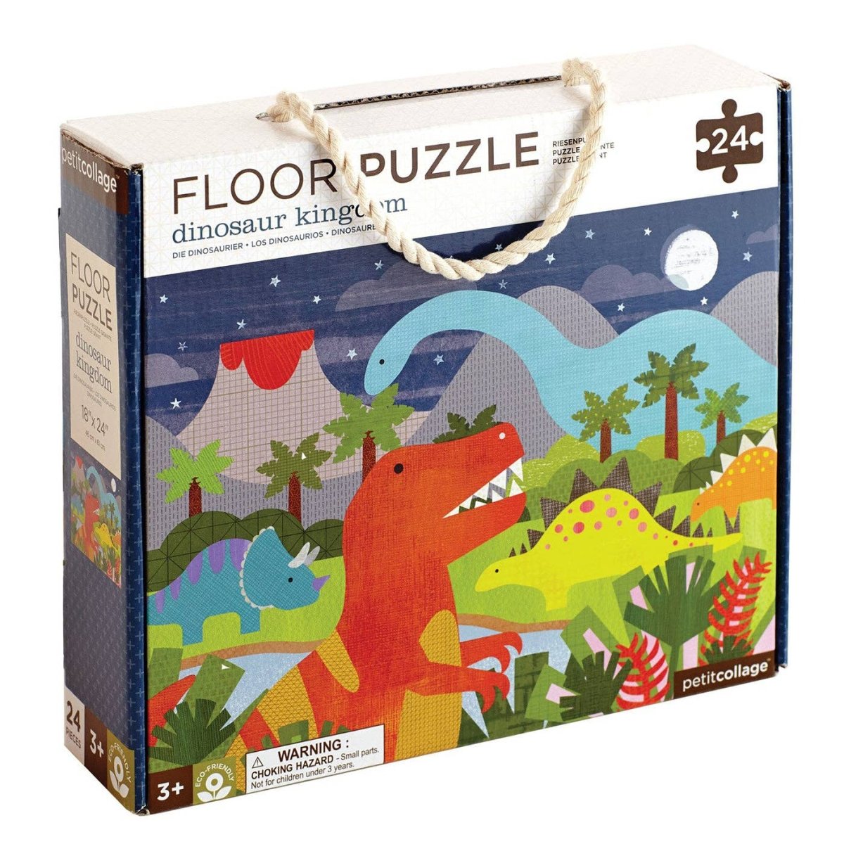 Dinosaur Kingdom 24-Piece Floor Puzzle - Chronicle Books Toys sold by Rosebud & Jo