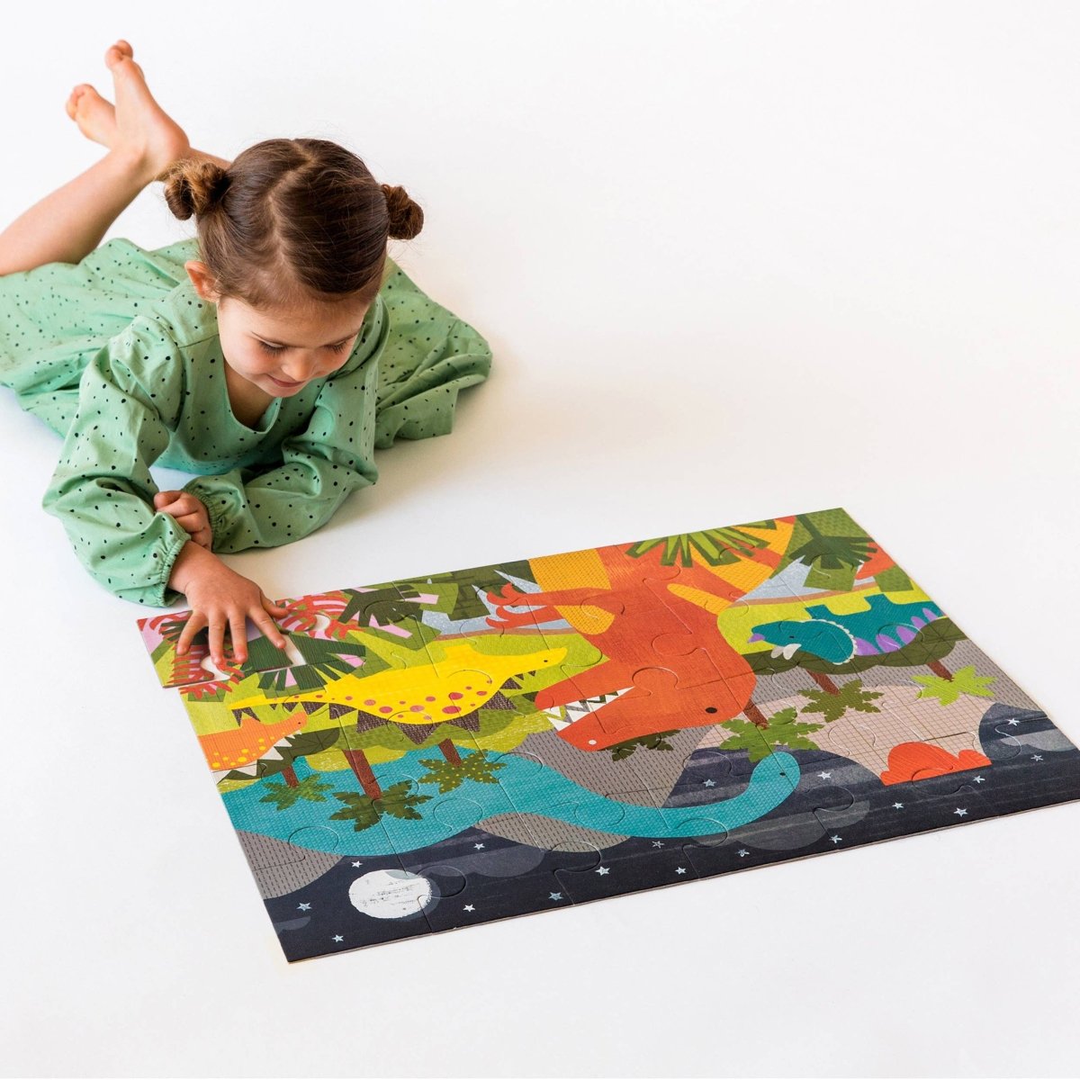 Dinosaur Kingdom 24-Piece Floor Puzzle - Chronicle Books Toys sold by Rosebud & Jo