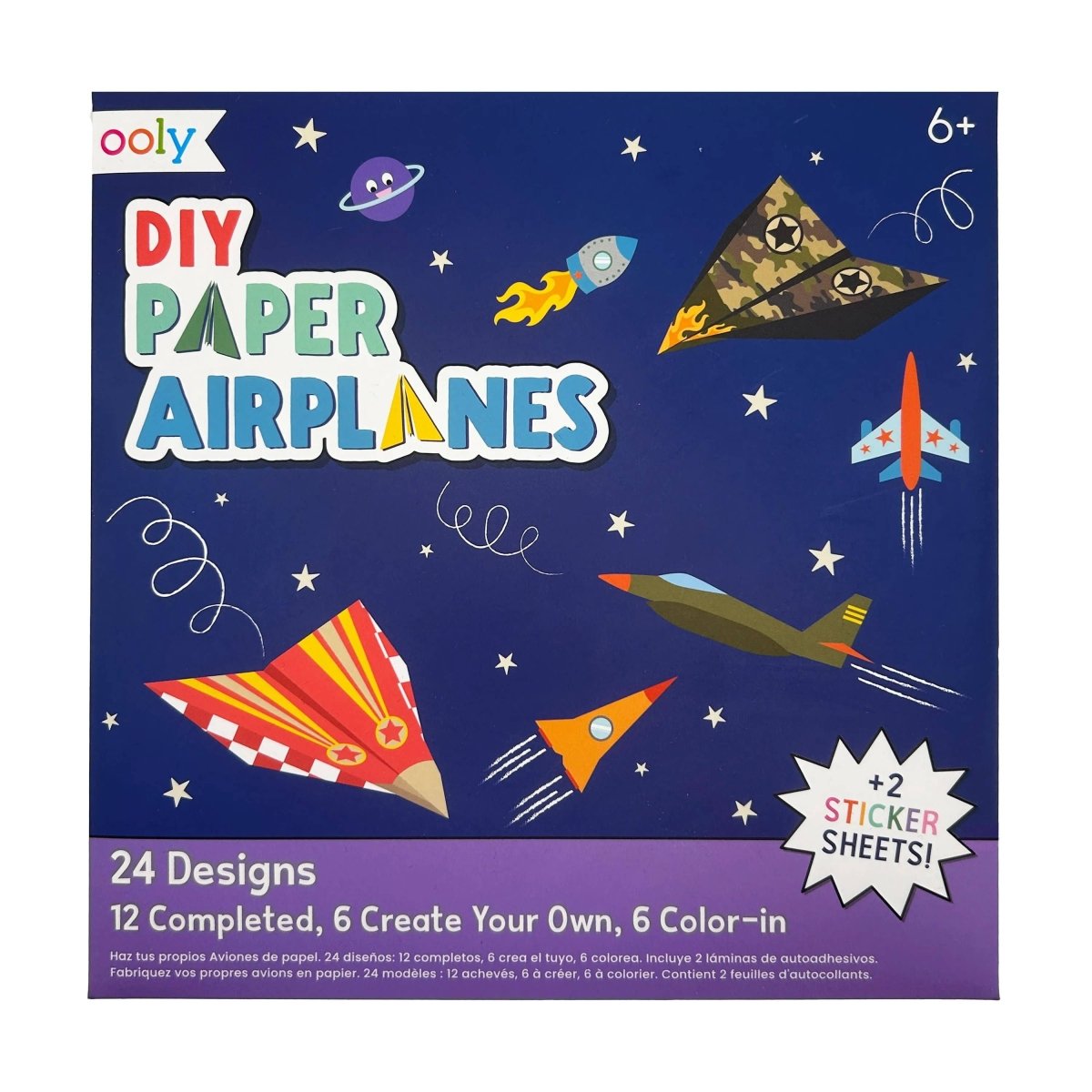 D.I.Y. Paper Air Planes Activity Kit - OOLY Art sold by Rosebud & Jo