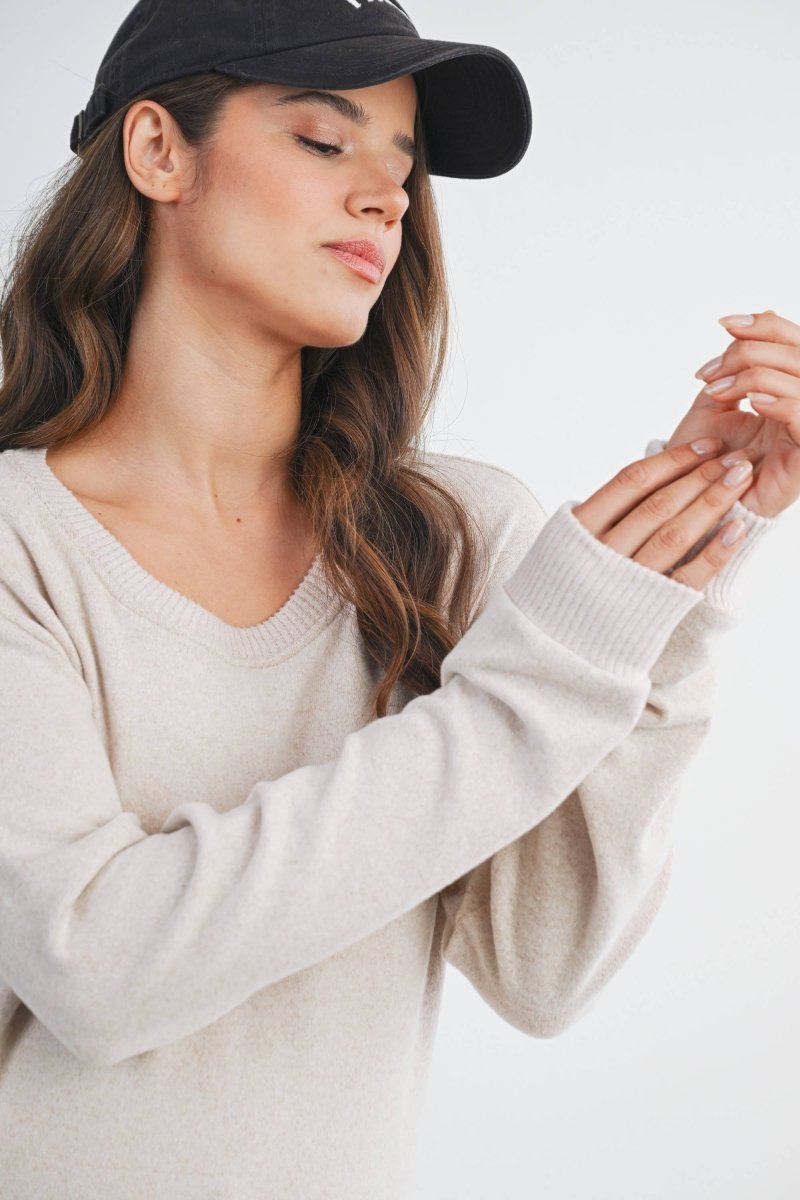 Double Layer Maternity Nursing Pullover Top - Hello Miz Maternity Clothes sold by Rosebud & Jo