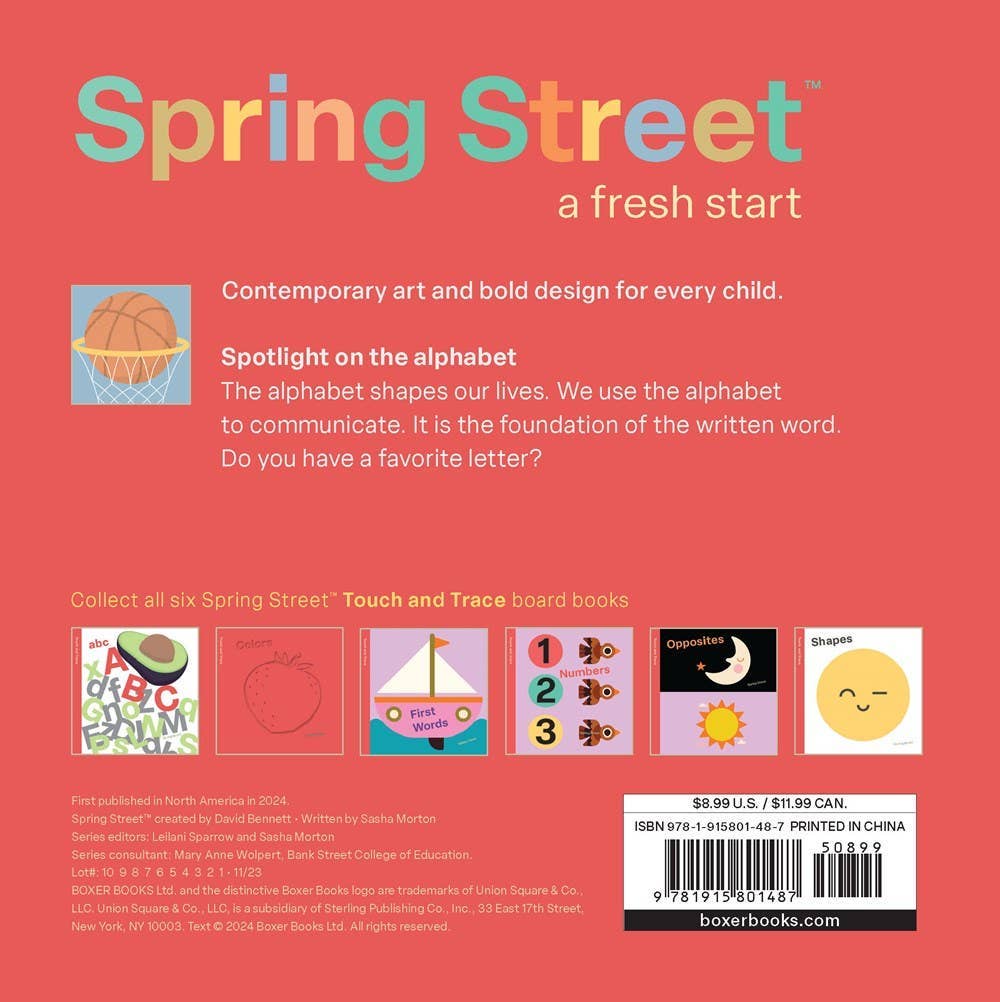 Spring Street Touch and Trace: ABC