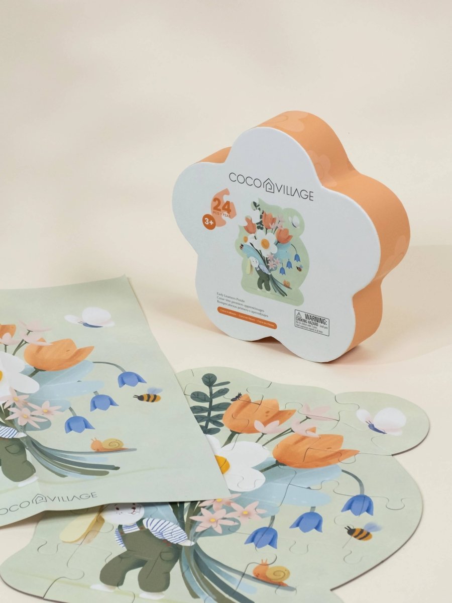 Early Learners Puzzle – Coco in Bloom (24 pcs) - Coco Village Toys sold by Rosebud & Jo