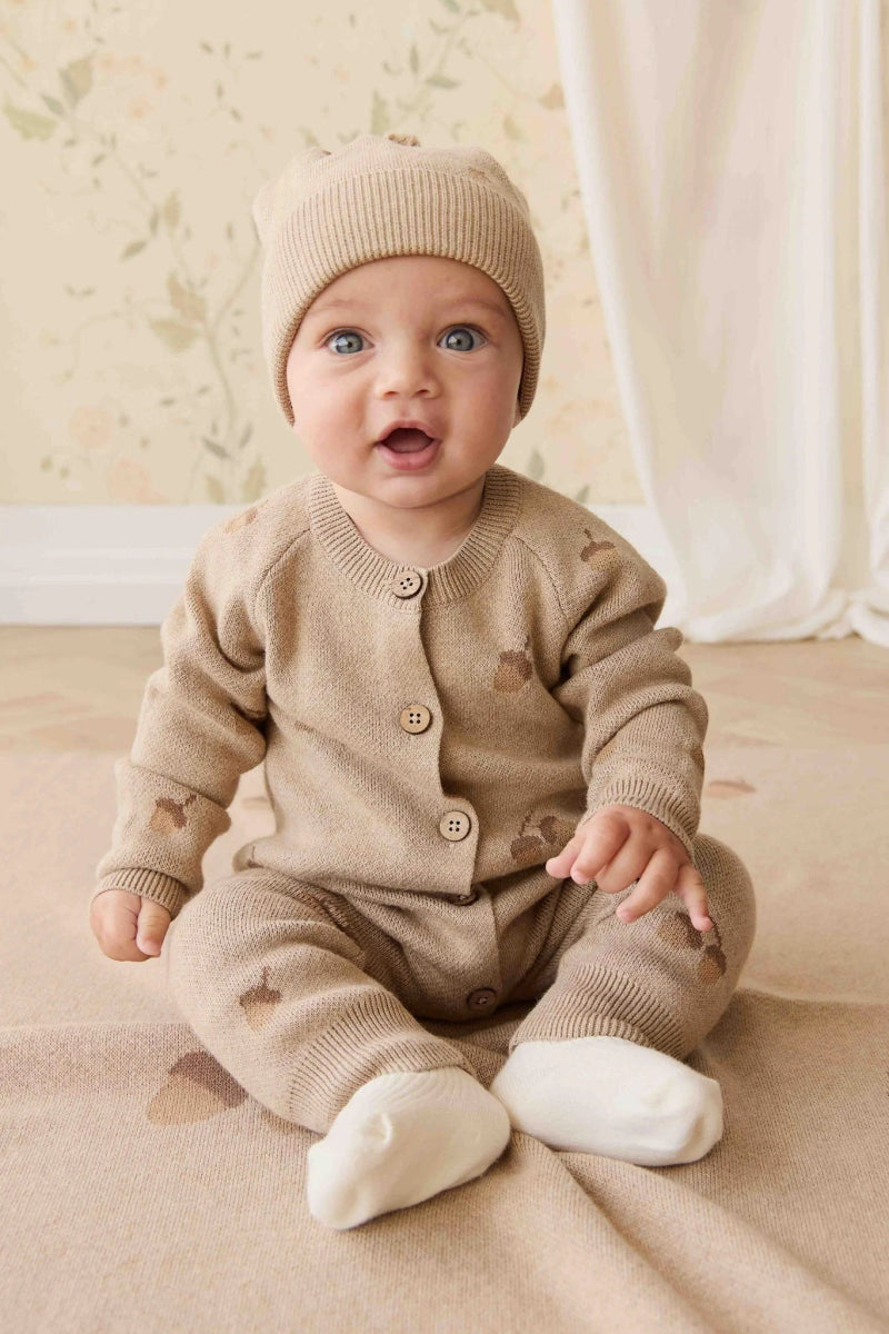 Easton Hat - Forest Acorns Cashew Marle - Jamie Kay Hat sold by Rosebud & Jo