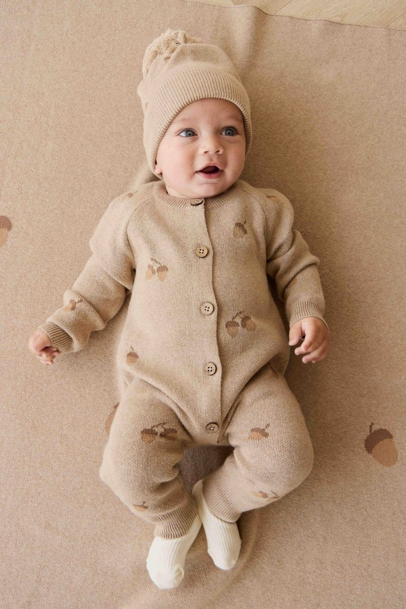 Easton Hat - Forest Acorns Cashew Marle - Jamie Kay Hat sold by Rosebud & Jo