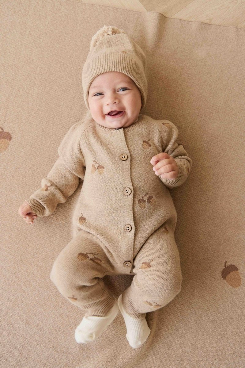 Easton Hat - Forest Acorns Cashew Marle - Jamie Kay Hat sold by Rosebud & Jo
