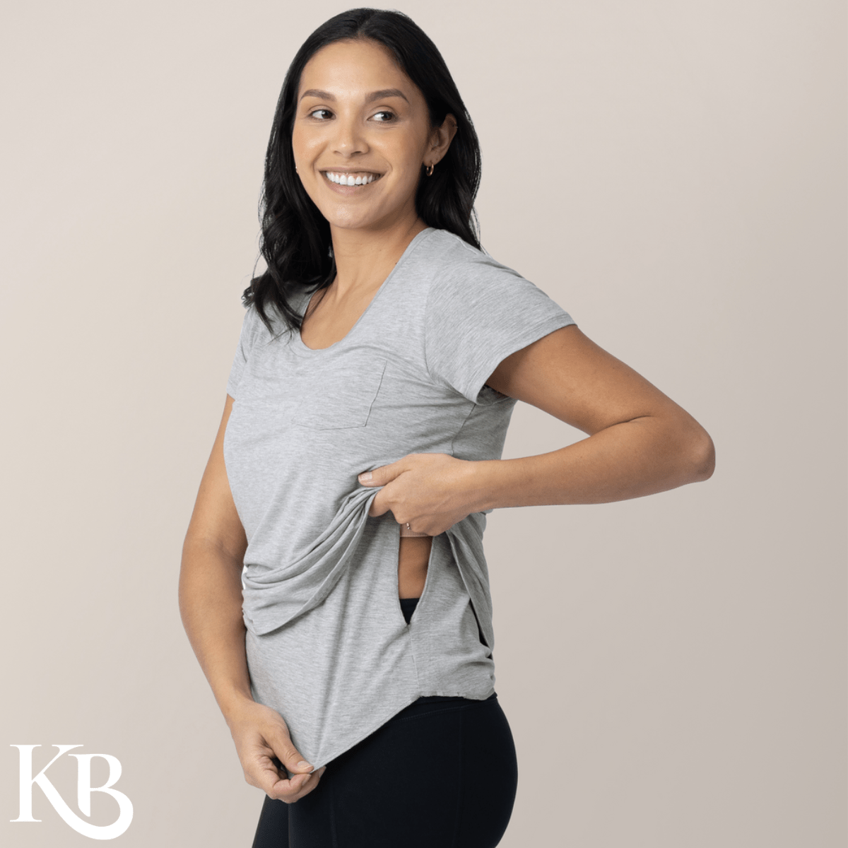 Everyday Nursing & Maternity T-shirt With Pocket - Kindred Bravely Maternity Clothes sold by Rosebud & Jo