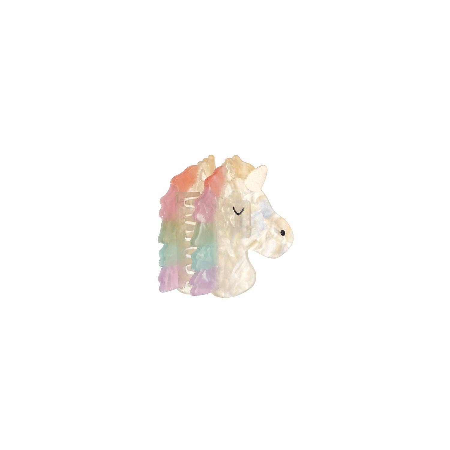 Rainbow Unicorn Claw Clip
