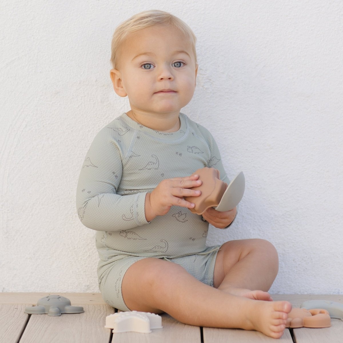 Finn Rashguard & Short Swimsuit Set - Quincy Mae Baby & Toddler Clothing sold by Rosebud & Jo