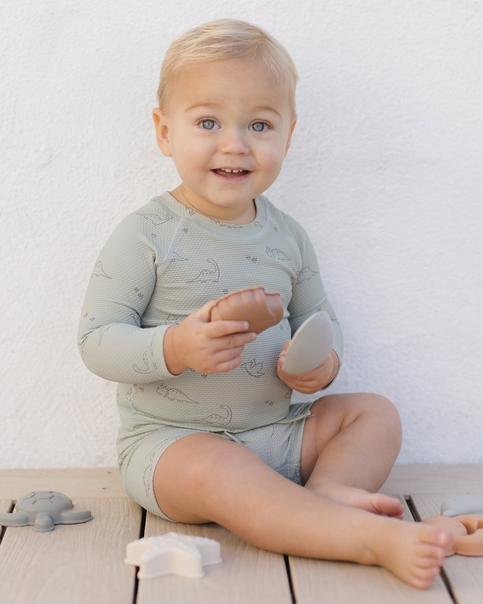 Finn Rashguard & Short Swimsuit Set - Quincy Mae Baby & Toddler Clothing sold by Rosebud & Jo