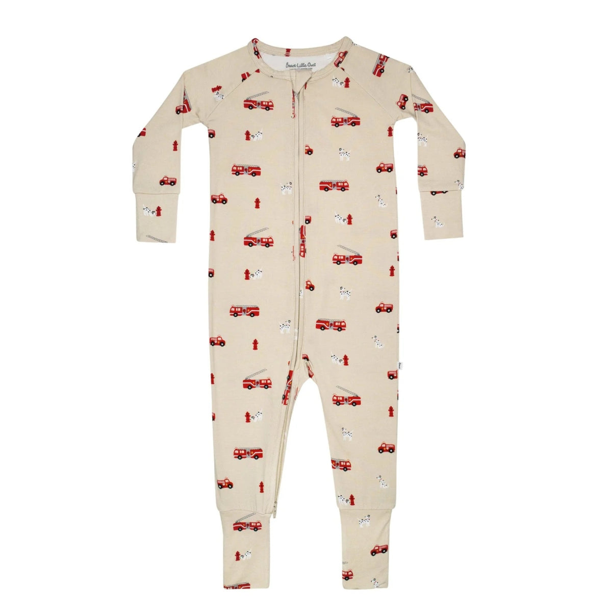 Firetruck Zip Romper - Brave Little Ones Baby & Toddler Clothing sold by Rosebud & Jo