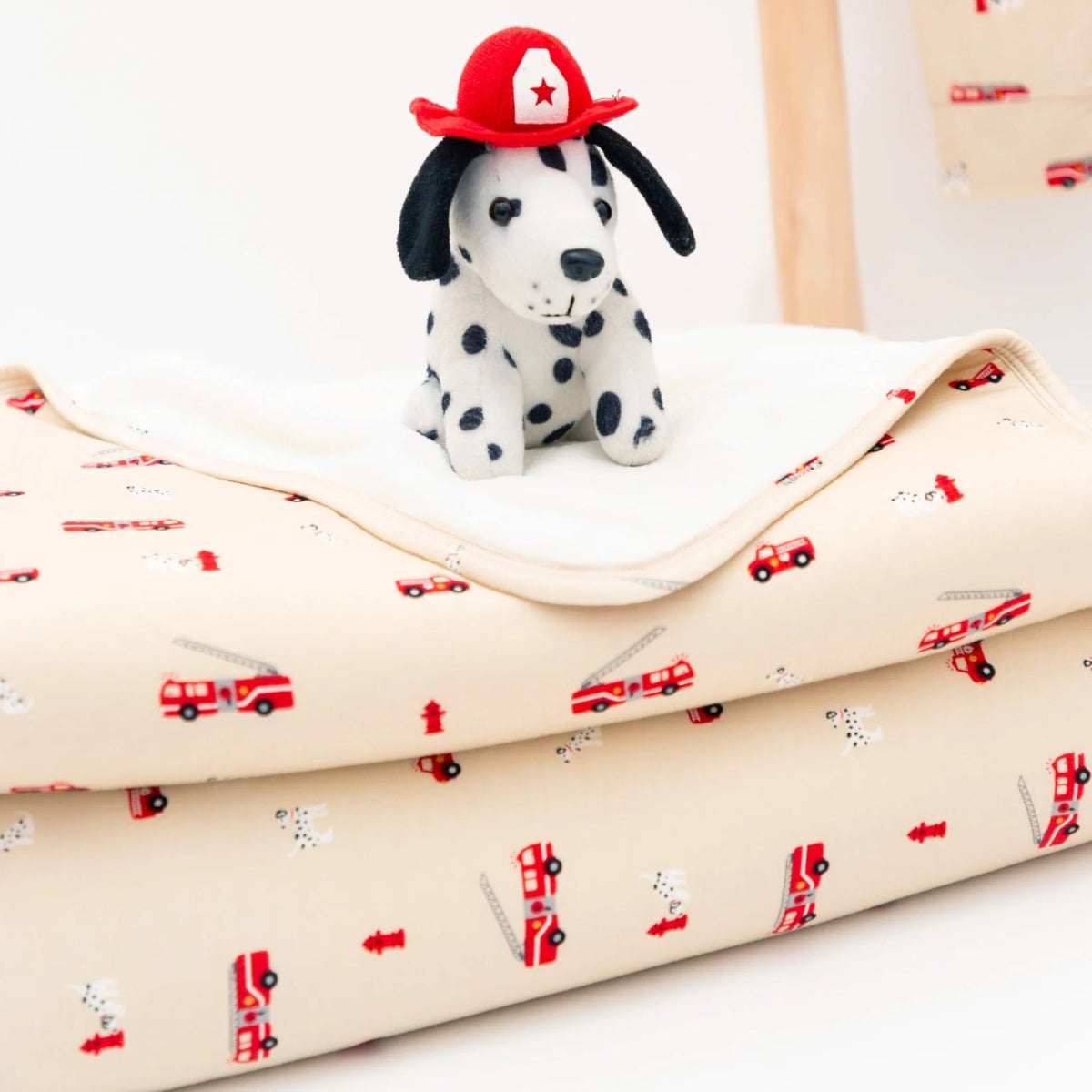 Firetrucks Toddler Blanket - Brave Little Ones Blanket sold by Rosebud & Jo