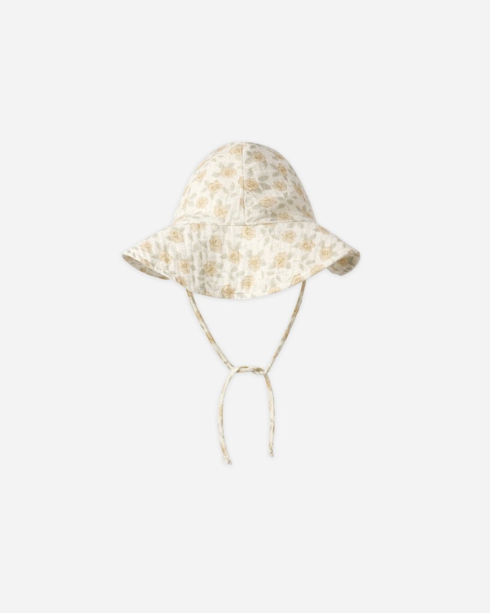 Floppy Sun Hat || Yellow Floral - Rylee + Cru Hats sold by Rosebud & Jo